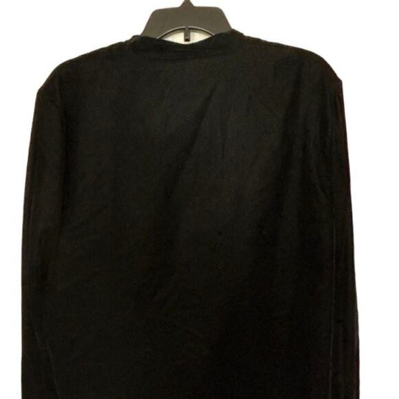 LAUREN RALPH LAUREN NWT Black Velvet Pleated Surplice Blouse Size 16 - Picture 13 of 15